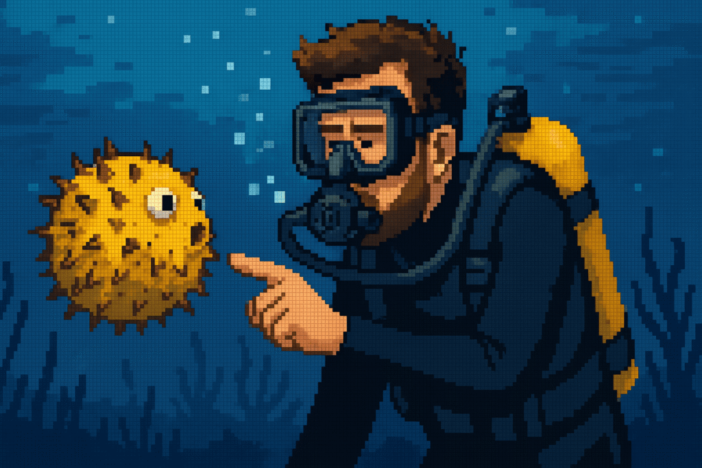 scuba diving dont touch fish