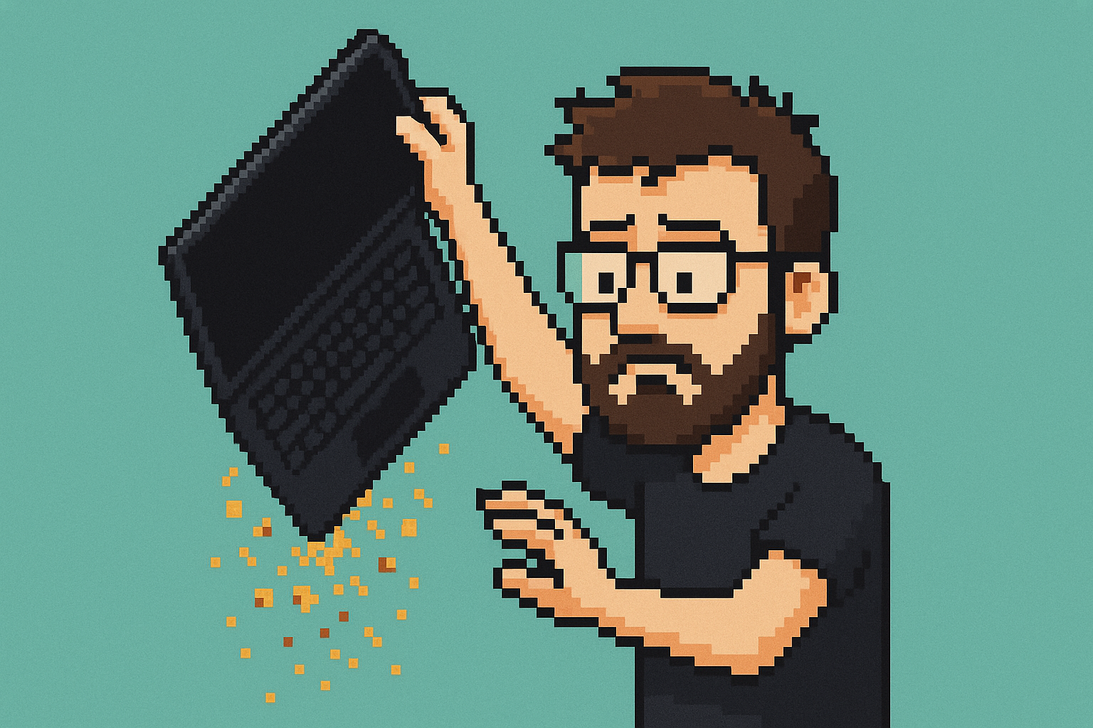 dusty dirty laptop